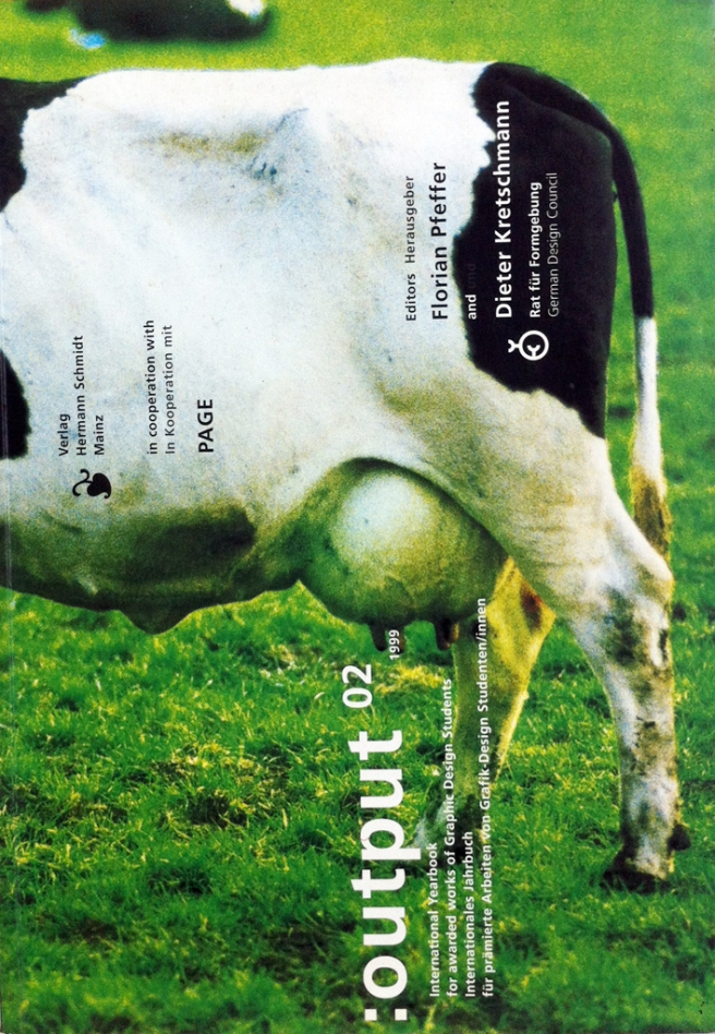 Gb. 1. Sampul depan buku ':output' 02, Florian Pfeffer & German Design Council, 1999